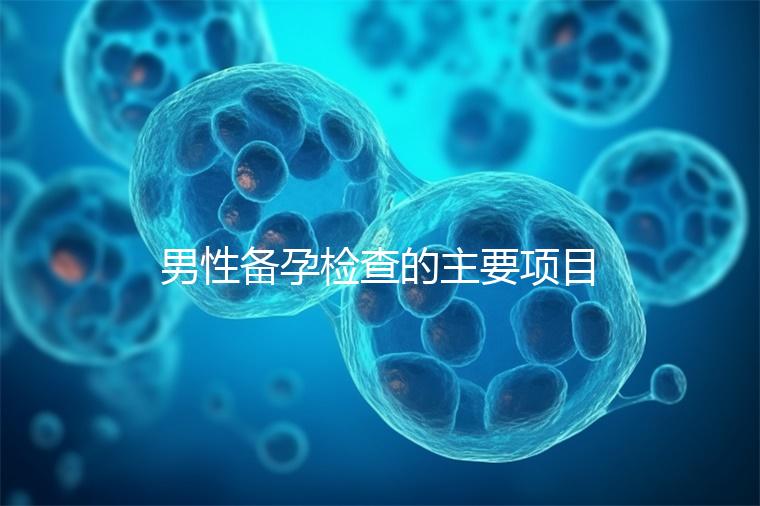 男性備孕檢查的主要項目有哪些？