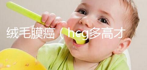 絨毛膜癌（hcg多高才考慮是絨癌）