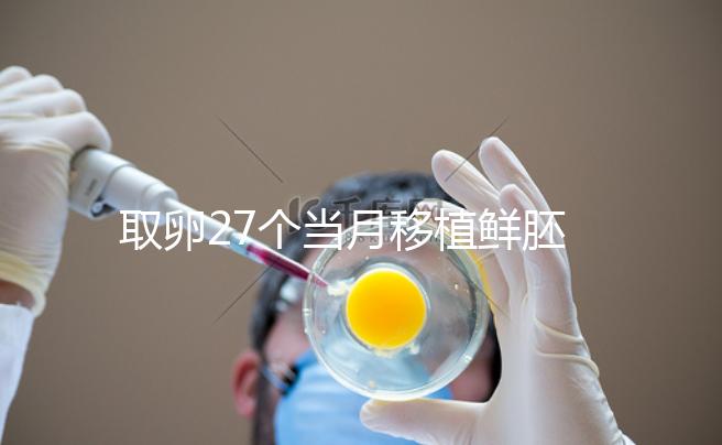 取卵27個(gè)當(dāng)月移植鮮胚別想了，成功率低不說當(dāng)心全軍覆沒