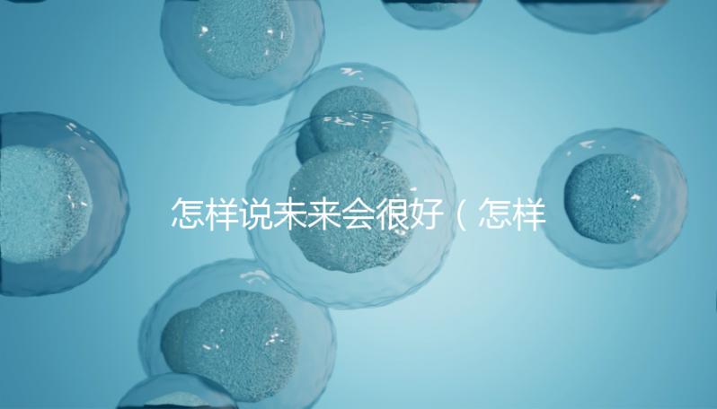 怎樣說未來會很好（怎樣說未來會很好的句子）