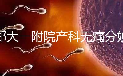 鄭大一附院產(chǎn)科無痛分娩多少錢進(jìn)來瞧，一針一千僅起步價(jià)